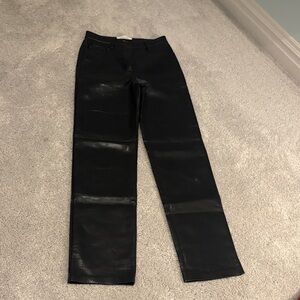 Aritzia Black Leather Pants
